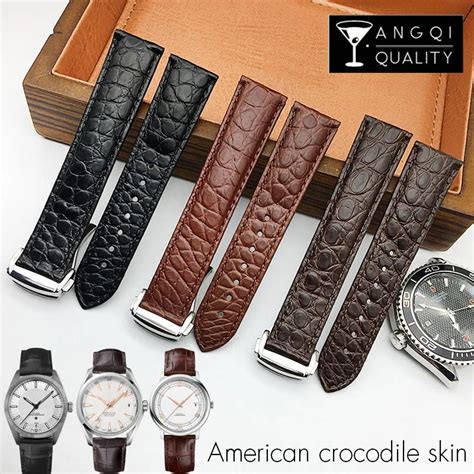 omega alligator watch strap|omega leather strap replacement.